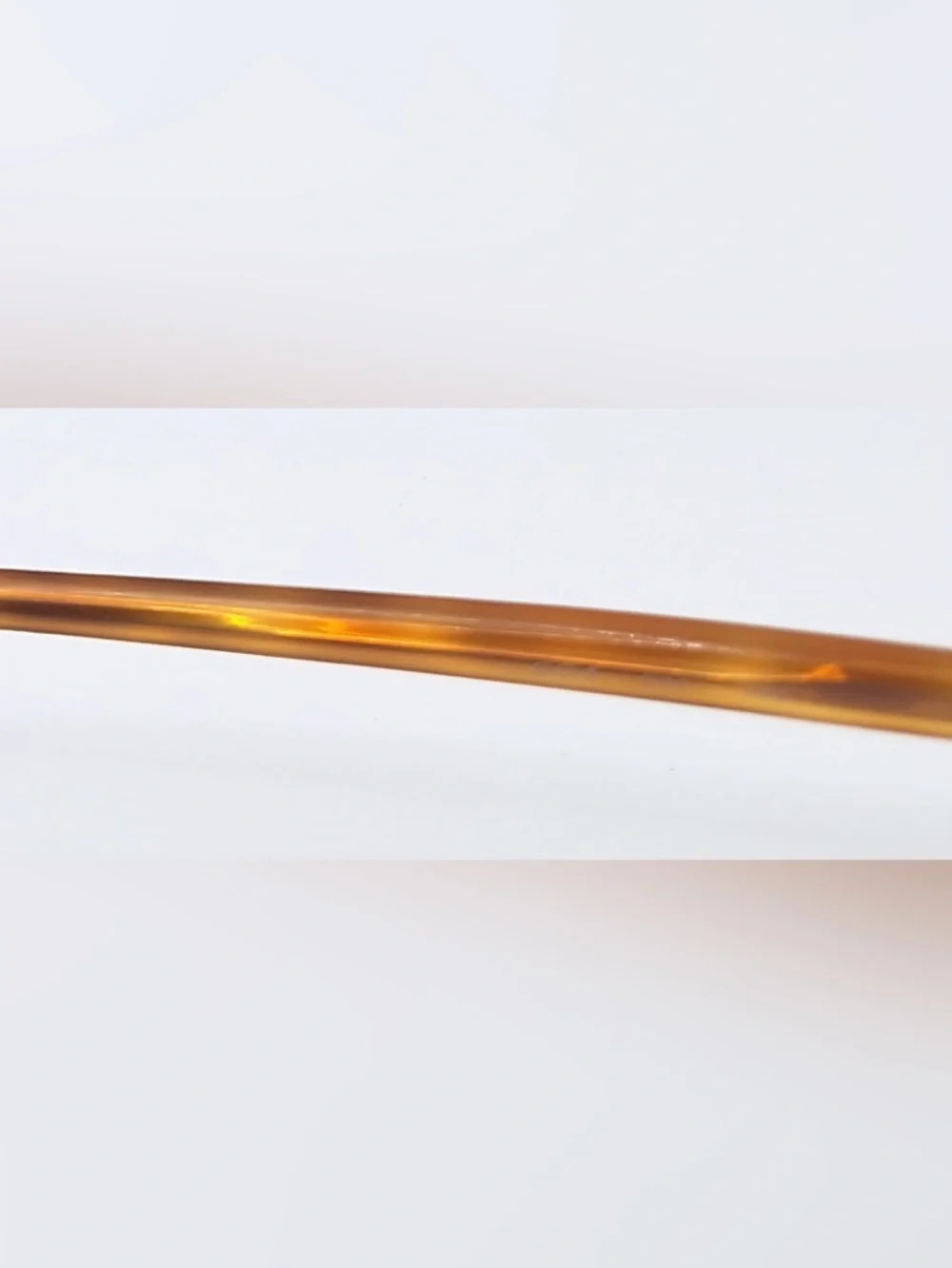 Vintage Giorgio Armani 904 014 Brown Oval Sunglasses Frames Only - Picture 8 of 8